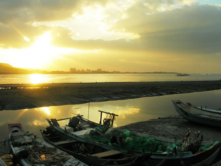 淡水の夕焼け
